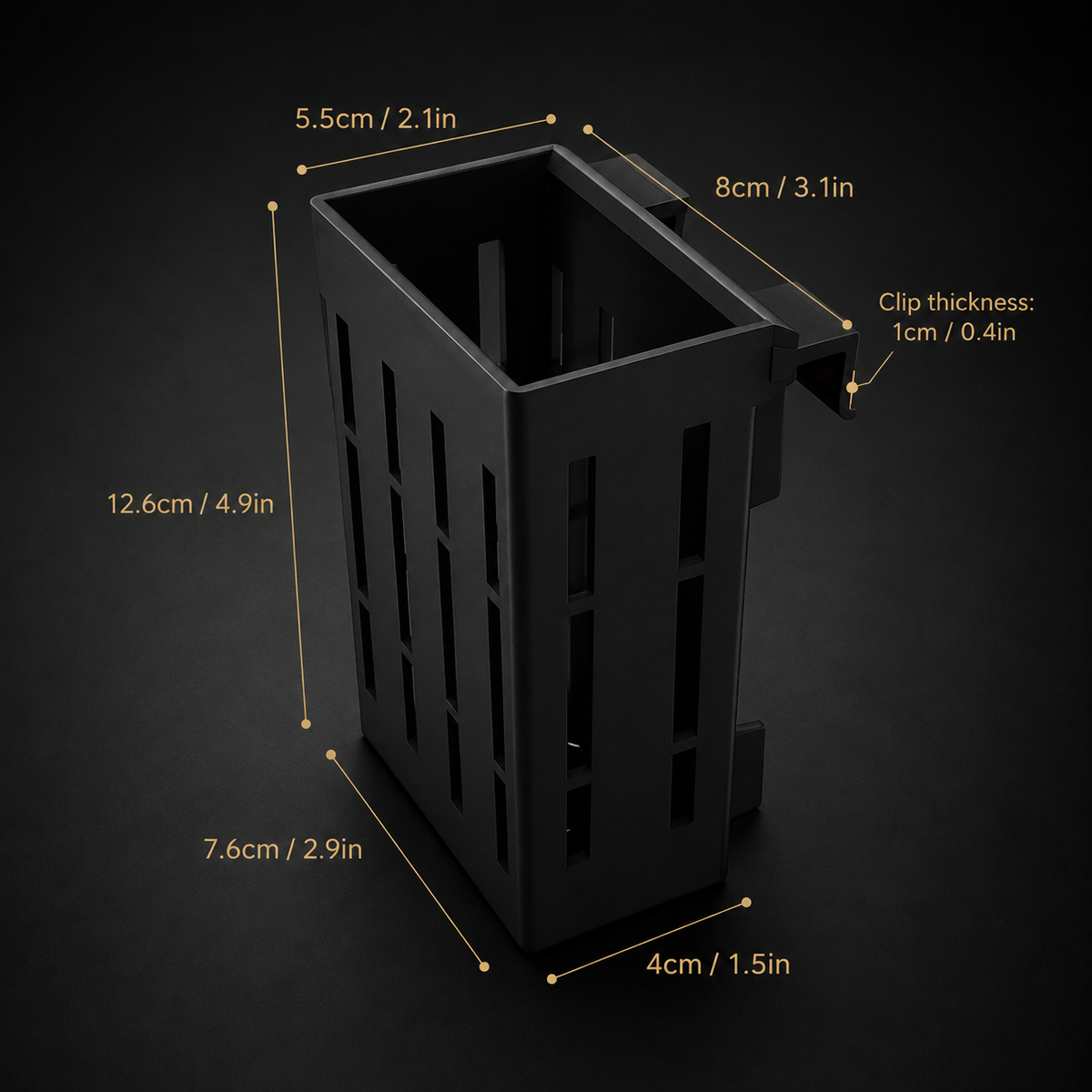 CleverReef Aquarium Plant Holder – Clip-On Basket for Live & Artificial Plants