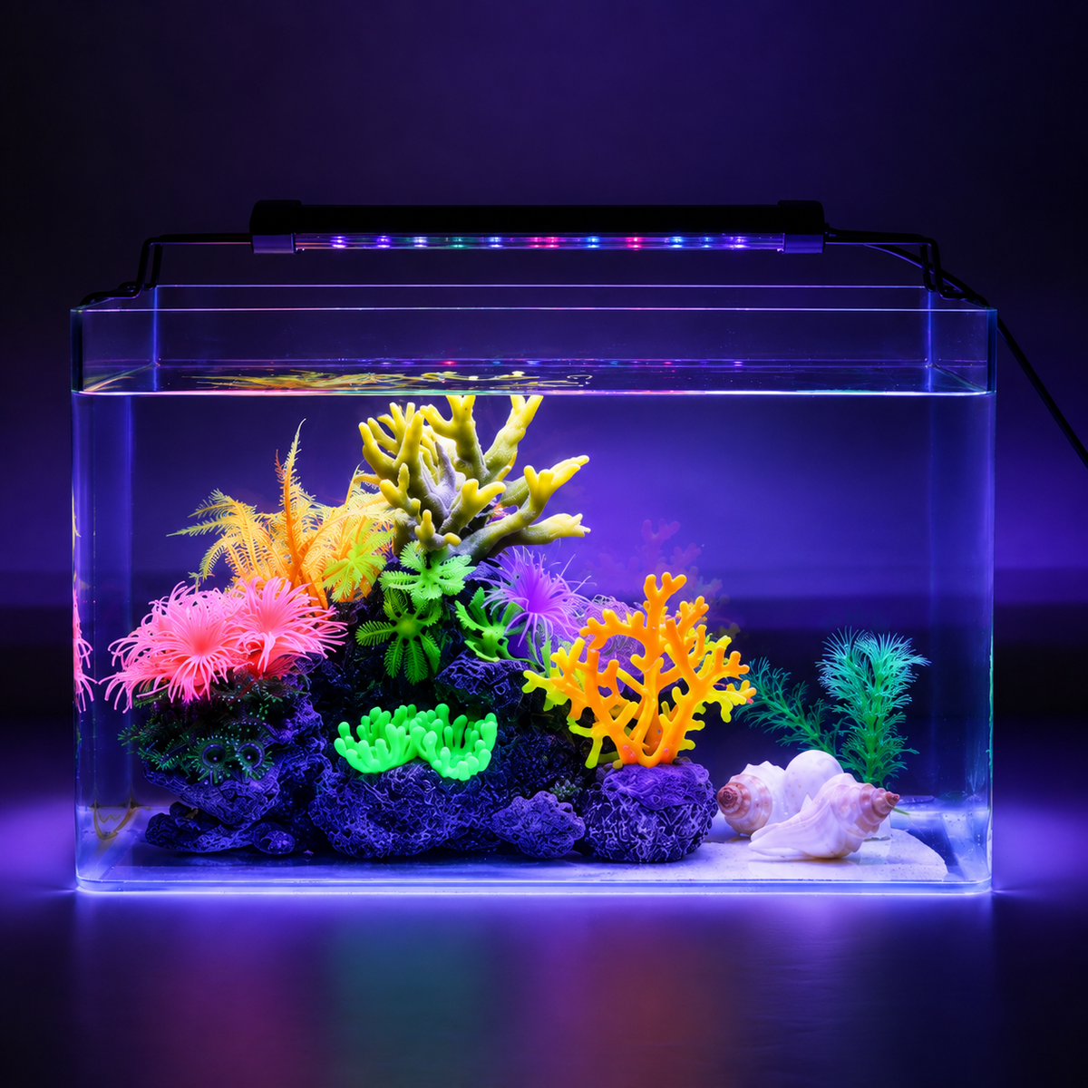 CleverReef Aluminum Aquarium LED Light – Plant Grow Light with Clip Mount
